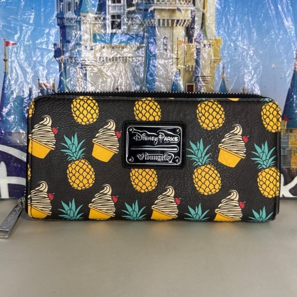 Disney parks heart logo Loungefly dole whip wallet